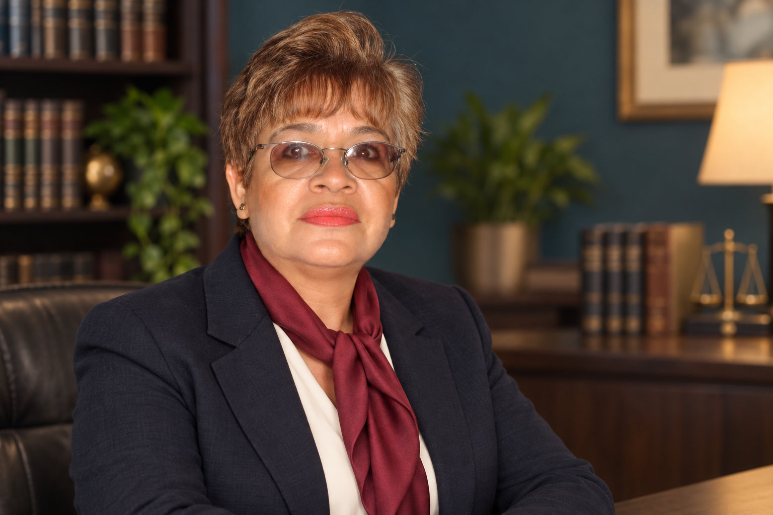 Retrato profesional editado de la Licenciada Leticia Martínez Ramiro